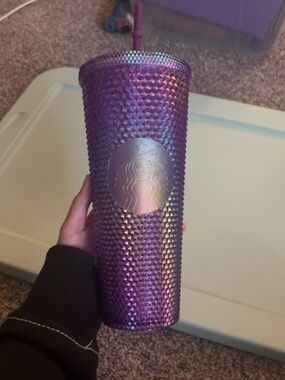 Starbucks Purple Iridescent Studded Tumbler with Straw
